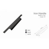 دستگیره دو پیچ شاخه ای تاپ ساید مخفی لبه کار کد H1