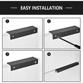 دستگیره دو پیچ شاخه ای تاپ ساید مخفی لبه کار کد H1