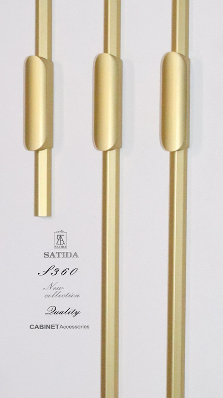 دستگیره کابینت وکمد طلایی کد s-360