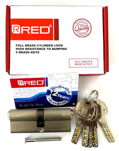 سیلندر قفل درب چوبی ساتن کلید کامپیوتری RED